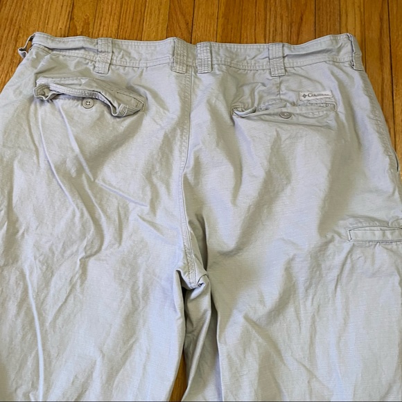 Columbia Sz 40 AM8187 Pant Slacks Trouser 5 Pocket Men’s Beige Tan - Picture 2 of 9